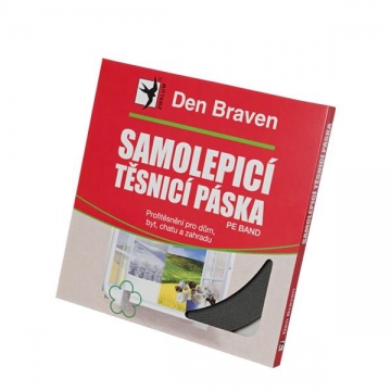 Samolepicí těsnicí páska do oken a dveří 9 mm × 3 mm, délka 20 m šedá