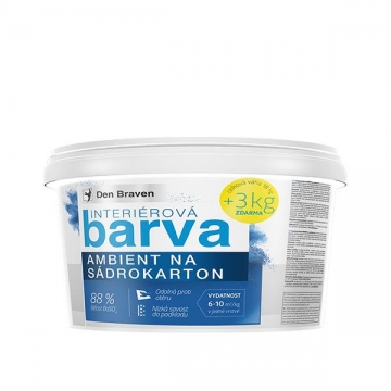 Interiérová barva AMBIENT na sádrokarton 15 + 3 kg kbelík bílá - bělost min. 88%