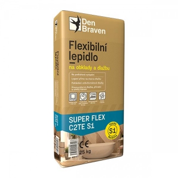 Flexibilní lepidlo na obklady a dlažbu SUPER FLEX C2TE S1 25 kg pytel