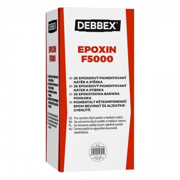 EPOXIN F5000 5 + 1 kg sada plechovek dopravní červená RAL 3020