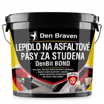 Lepidlo na asfaltové pásy za studena DenBit BOND 10 kg kbelík