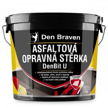 Asfaltová opravná stěrka DenBit U 5 kg kbelík