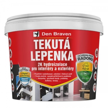 Tekutá lepenka 7 kg kbelík šedá