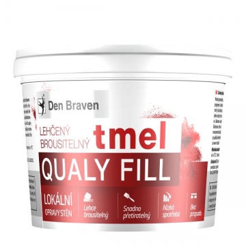 Lehčený brousitelný tmel (Qualy Fill) 250 ml kelímek bílá