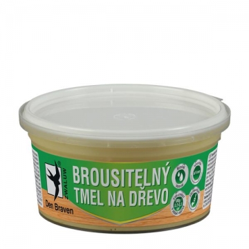 Brousitelný tmel na dřevo 250 g kelímek bílá